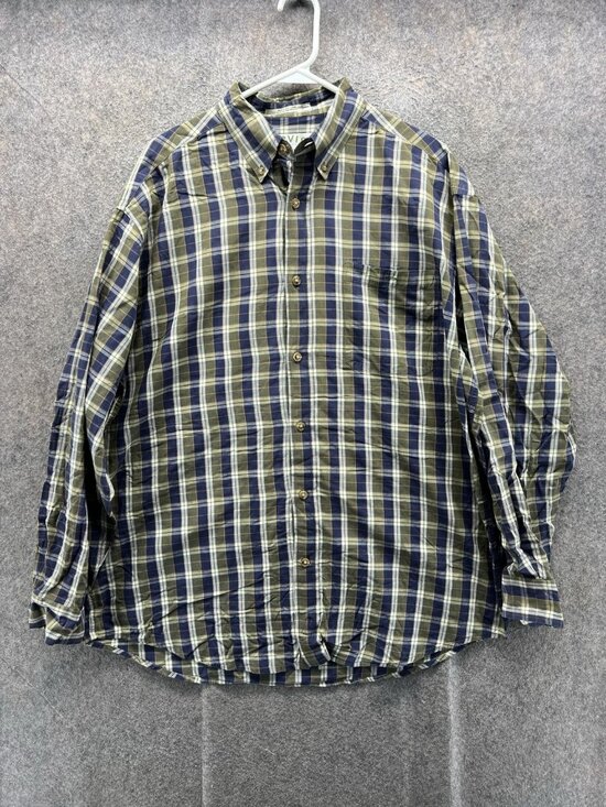 Orvis Other - Orvis Shirt Men Large Blue Green Plaid Casual Button Down Cotton Preppy Outdoors